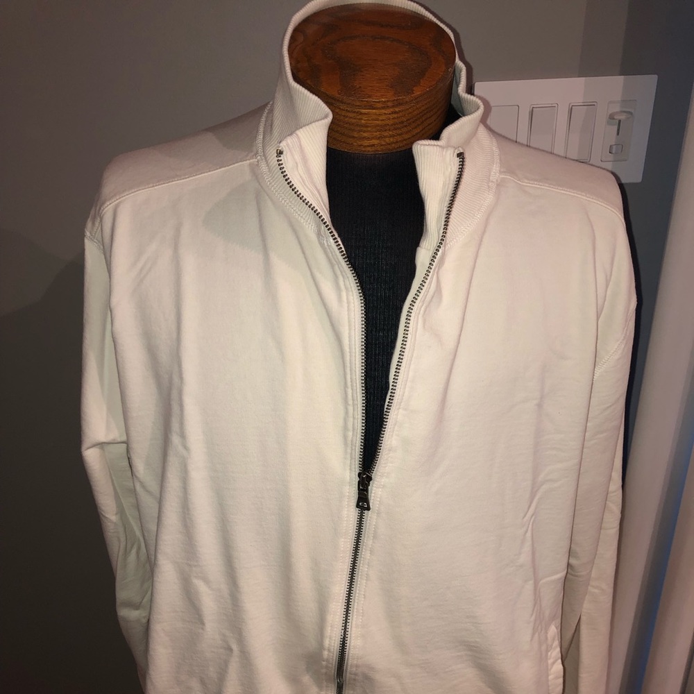 Euc cream Merona full zipper jacket. Size xl.